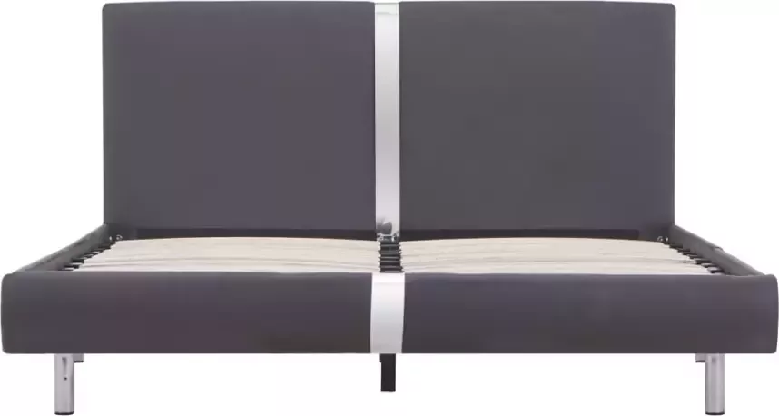 VidaXL -Bedframe-kunstleer-grijs-120x200-cm - Foto 1