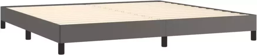 VidaXL -Bedframe-kunstleer-grijs-200x200-cm - Foto 3