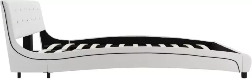 VidaXL -Bedframe-kunstleer-wit-160x200-cm - Foto 3