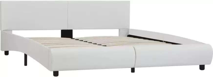 VidaXL -Bedframe-kunstleer-wit-180x200-cm - Foto 4