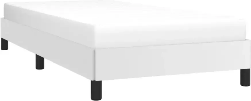 VidaXL -Bedframe-kunstleer-wit-90x190-cm - Foto 4