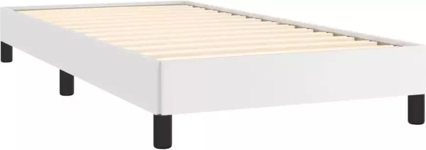 VidaXL -Bedframe-kunstleer-wit-90x190-cm - Foto 3