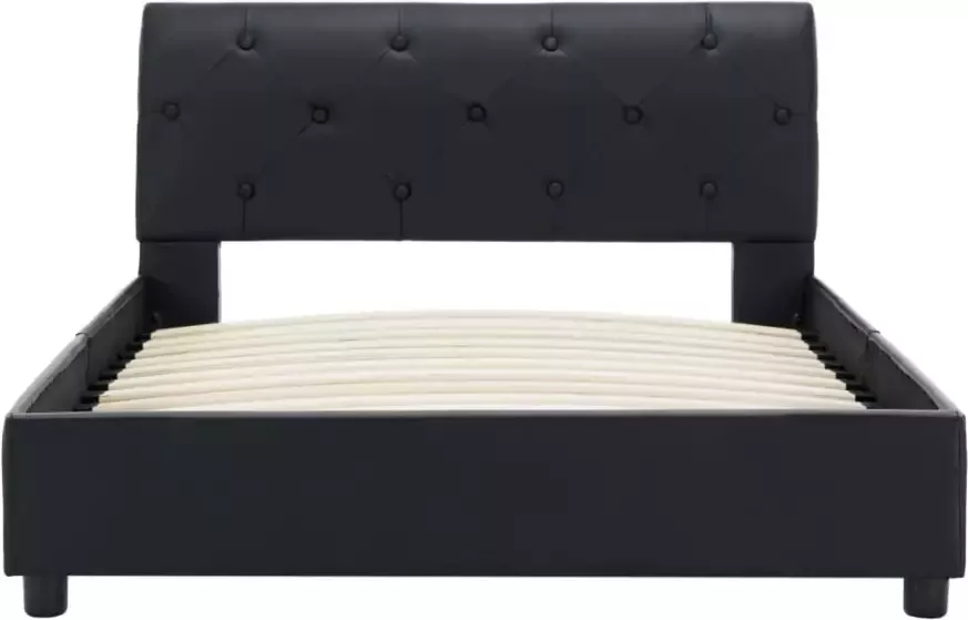 VidaXL -Bedframe-kunstleer-zwart-100x200-cm - Foto 3