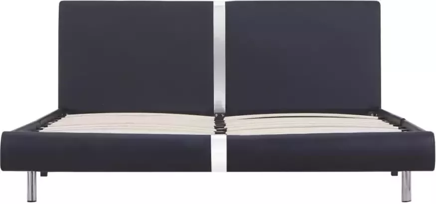 VidaXL -Bedframe-kunstleer-zwart-120x200-cm - Foto 2