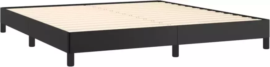 VidaXL -Bedframe-kunstleer-zwart-160x200-cm - Foto 4
