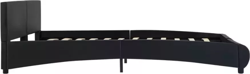 VidaXL -Bedframe-kunstleer-zwart-160x200-cm - Foto 3