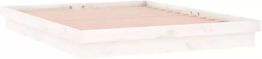 Vida XL Bedframe LED massief hout wit 140x190 cm SKU: V820018 - Foto 6