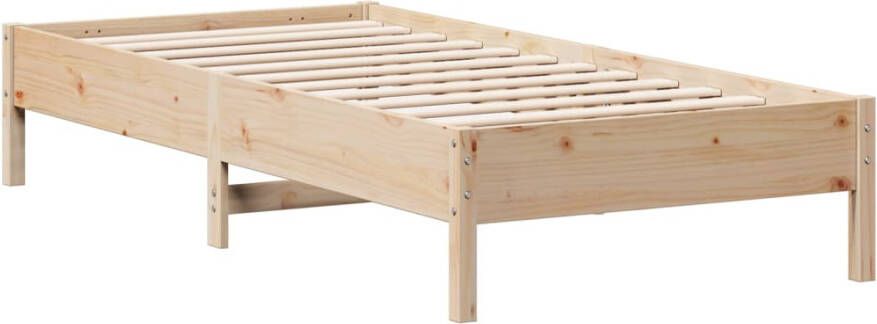 VIDAXL Bedframe zonder matras massief grenenhout 100x200 cm - Foto 3