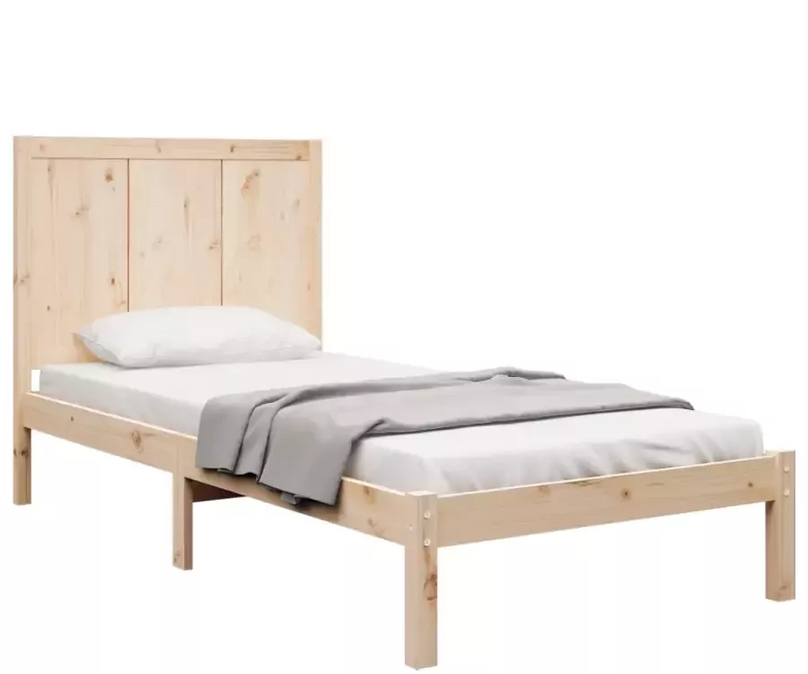 VIDAXL Bedframe zonder matras massief grenenhout 100x200 cm - Foto 4