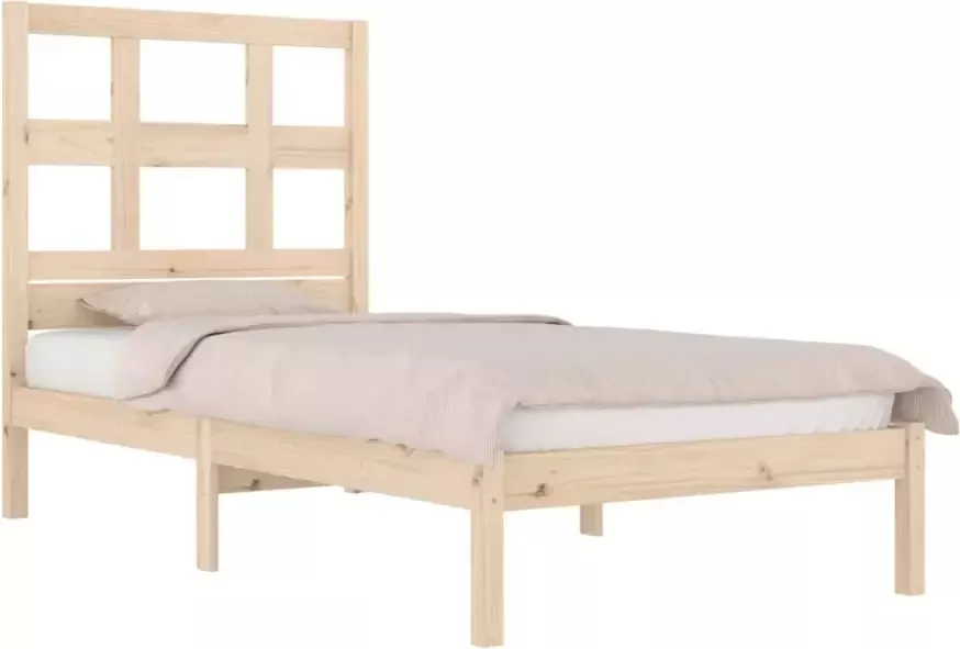 VIDAXL Bedframe zonder matras massief grenenhout 100x200 cm - Foto 10