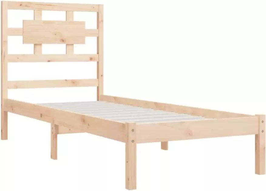 VIDAXL Bedframe zonder matras massief grenenhout 100x200 cm - Foto 3