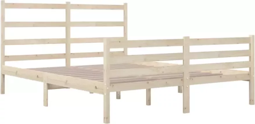 VidaXL -Bedframe-massief-grenenhout-120x190-cm-4FT-Small-Double - Foto 4