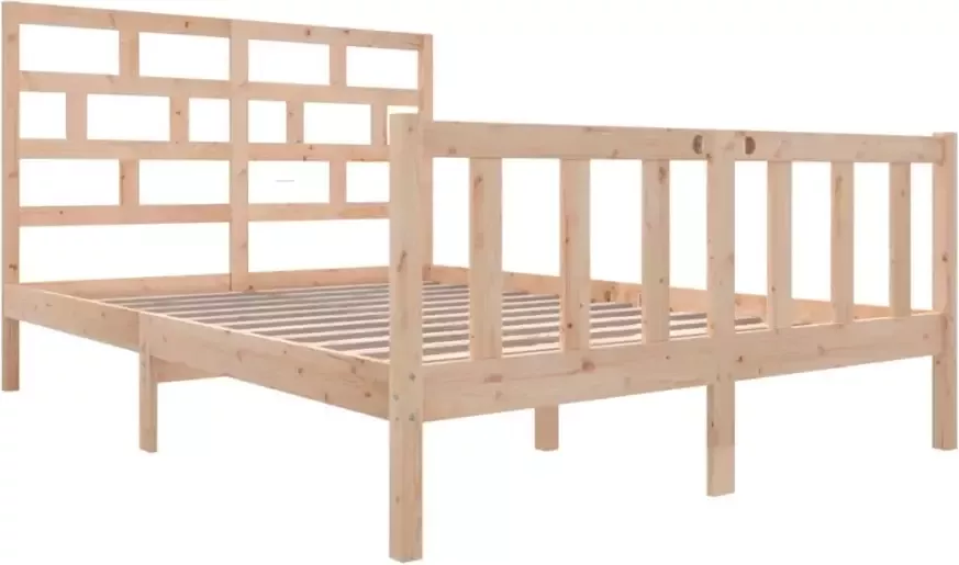 VidaXL -Bedframe-massief-grenenhout-120x200-cm - Foto 4