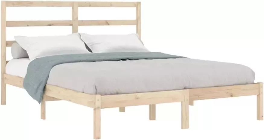 VIDAXL Bedframe zonder matras massief grenenhout 120x200 cm - Foto 5