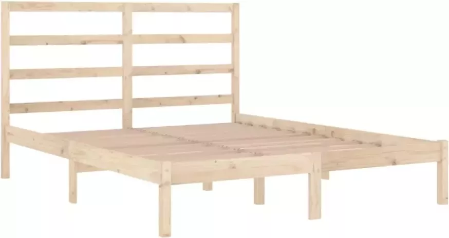 VIDAXL Bedframe zonder matras massief grenenhout 120x200 cm - Foto 6