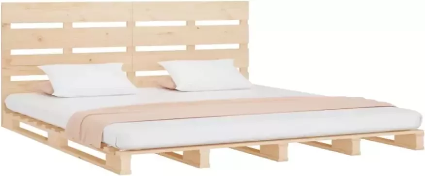 VidaXL -Bedframe-massief-grenenhout-135x190-cm-4FT6-Double - Foto 5