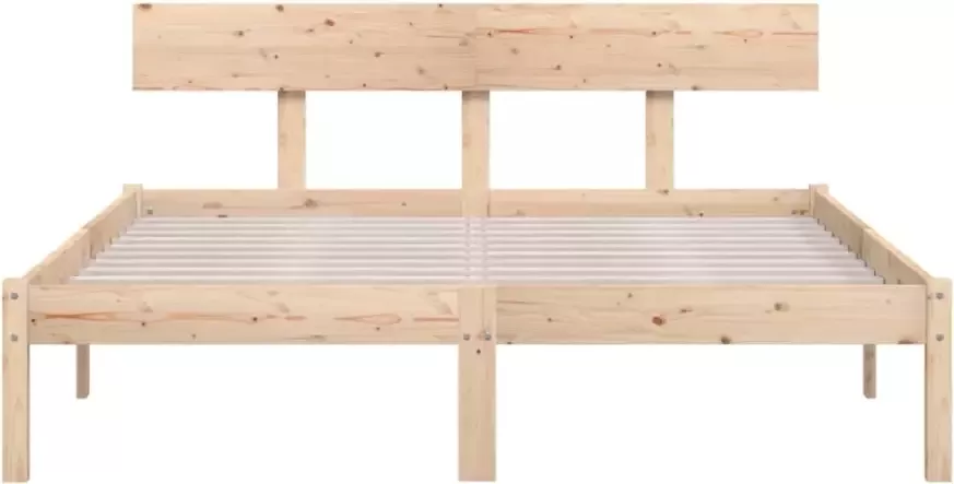 VidaXL -Bedframe-massief-grenenhout-135x190-cm-4FT6-Double - Foto 18