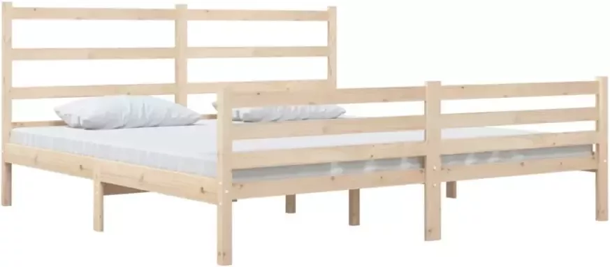 VidaXL -Bedframe-massief-grenenhout-140x190-cm - Foto 4