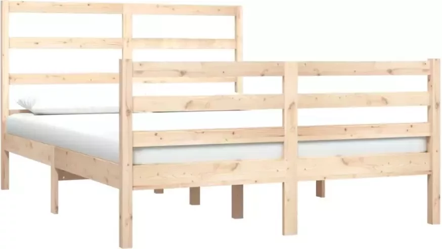 VidaXL -Bedframe-massief-grenenhout-140x190-cm - Foto 4