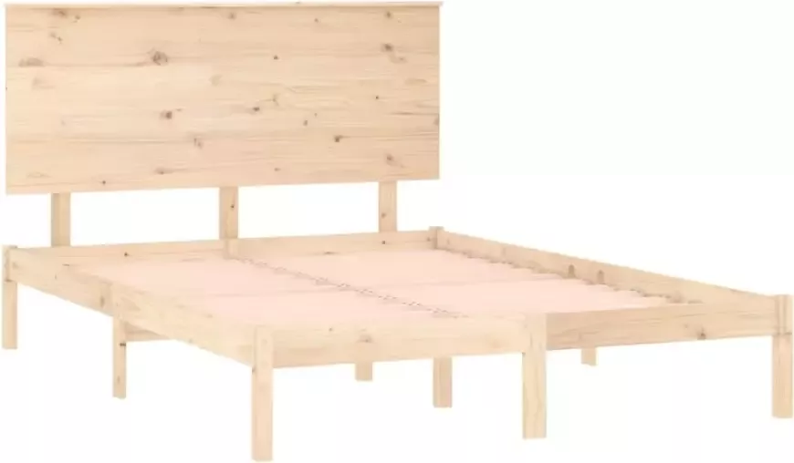 VidaXL -Bedframe-massief-grenenhout-140x190-cm - Foto 3
