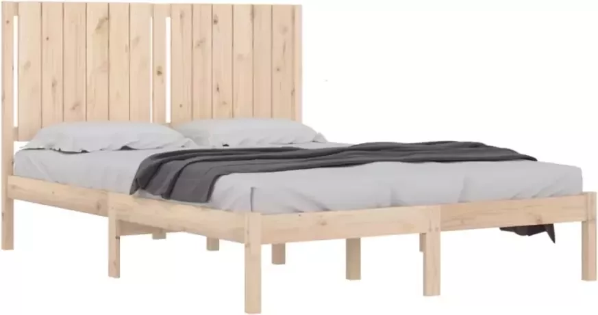 VIDAXL Bedframe zonder matras massief grenenhout 140x200 cm - Foto 4