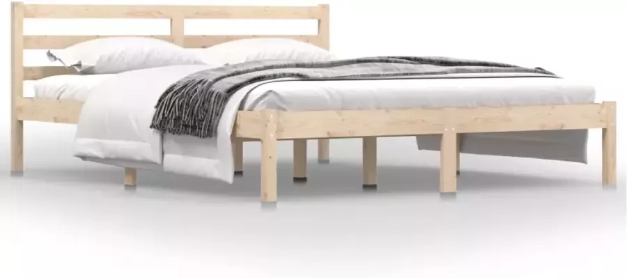VidaXL -Bedframe-massief-grenenhout-150x200-cm-5FT-King-Size - Foto 3