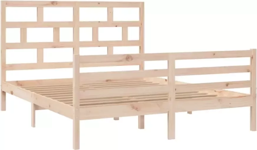 VidaXL -Bedframe-massief-grenenhout-160x200-cm - Foto 4