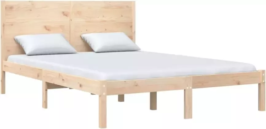 VIDAXL Bedframe zonder matras massief grenenhout 160x200 cm - Foto 4