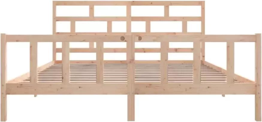 VidaXL -Bedframe-massief-grenenhout-180x200-cm-Super-King-Size - Foto 3