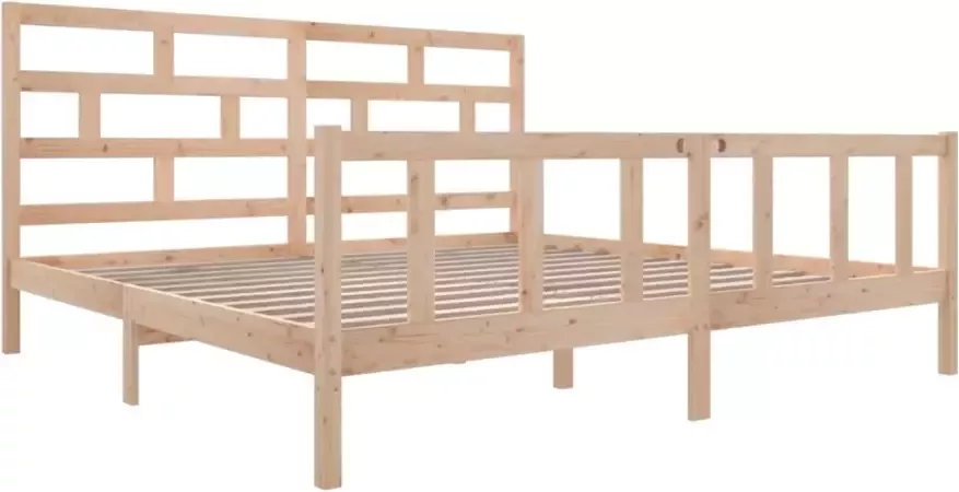 VidaXL -Bedframe-massief-grenenhout-200x200-cm - Foto 5