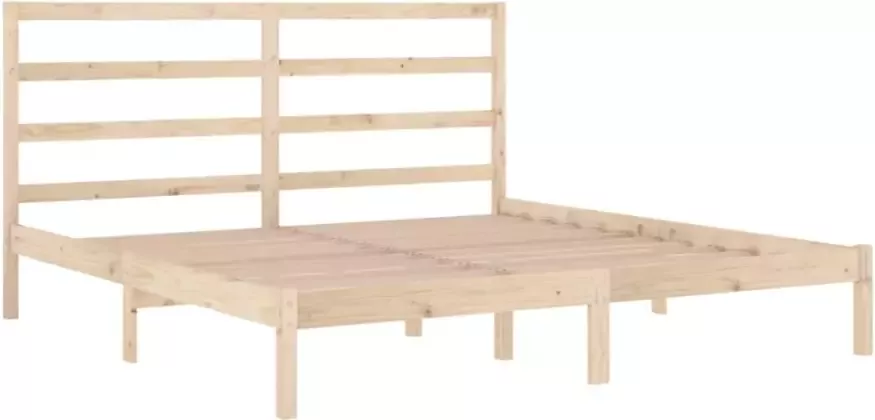 VIDAXL Bedframe zonder matras massief grenenhout 200x200 cm - Foto 5