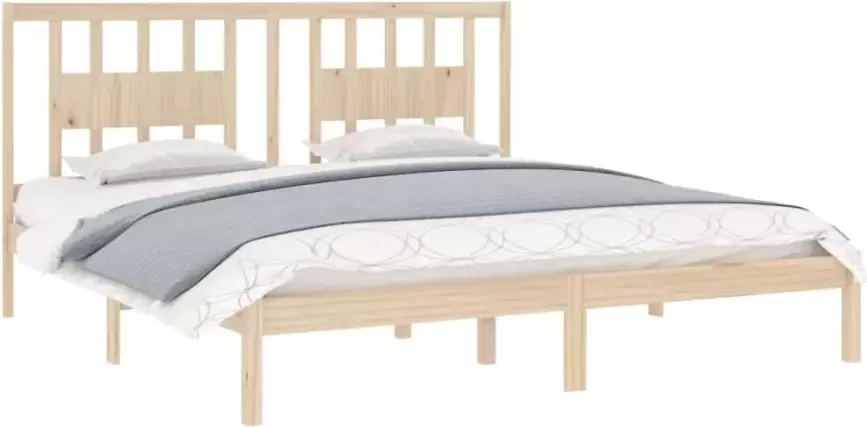 VidaXL Bedframe zonder matras massief grenenhout 200x200 cm - Foto 9