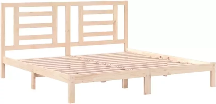 VidaXL Bedframe zonder matras massief grenenhout 200x200 cm - Foto 4