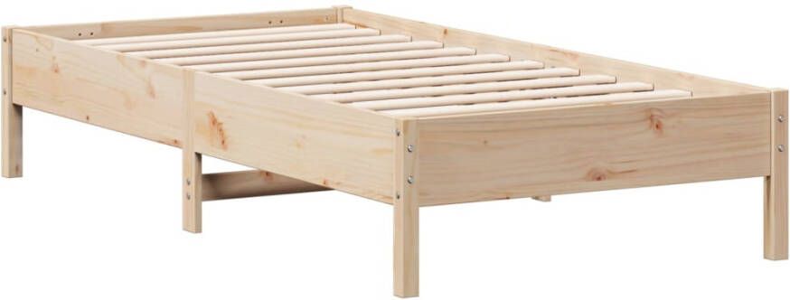 VIDAXL Bedframe zonder matras massief grenenhout 75x190 cm - Foto 4