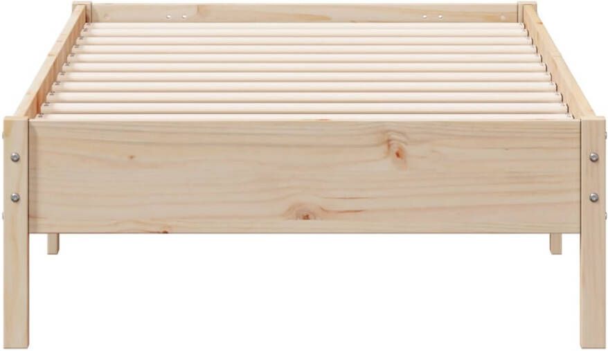 VIDAXL Bedframe zonder matras massief grenenhout 75x190 cm - Foto 2