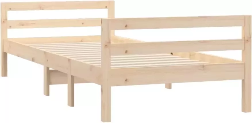 VidaXL Bedframe zonder matras massief grenenhout 80x200 cm - Foto 3