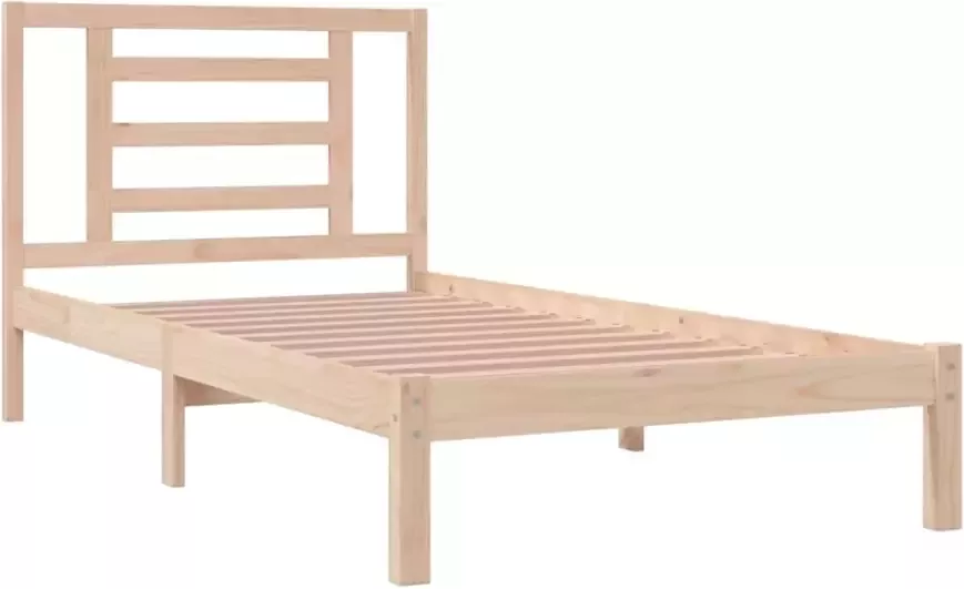 VIDAXL Bedframe zonder matras massief grenenhout 90x200 cm - Foto 3