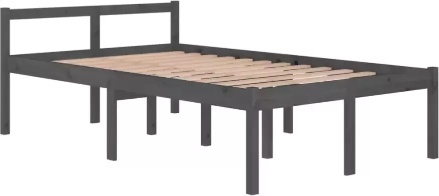 VidaXL -Seniorenbed-massief-grenenhout-grijs-120x200-cm - Foto 6