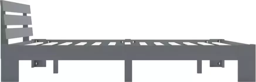 VidaXL -Bedframe-massief-grenenhout-grijs-180x200-cm - Foto 3