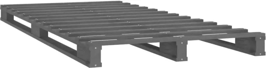 VidaXL -Palletbed-massief-grenenhout-grijs-75x190-cm-2FT6-Small-Single - Foto 5