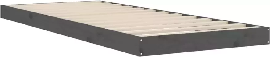 VidaXL -Bedframe-massief-grenenhout-grijs-75x190-cm-2FT6-Small-Single - Foto 6