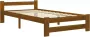 VIDAXL Bedframe massief grenenhout honingbruin 100x200 cm - Thumbnail 3
