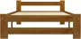 VIDAXL Bedframe massief grenenhout honingbruin 100x200 cm - Thumbnail 4