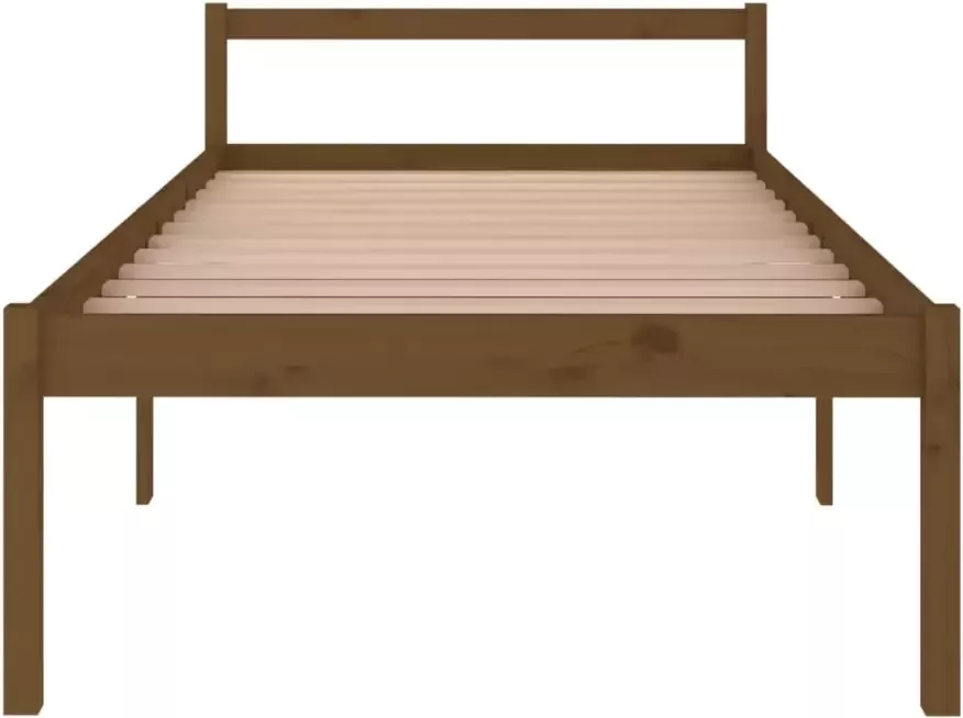 VidaXL -Seniorenbed-massief-grenenhout-honingbruin-100x200-cm - Foto 2