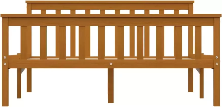 VidaXL -Bedframe-massief-grenenhout-honingbruin-140x200-cm - Foto 2