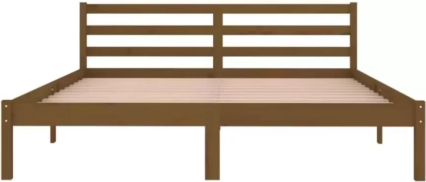 VidaXL -Bedframe-massief-grenenhout-honingbruin-160x200-cm - Foto 3