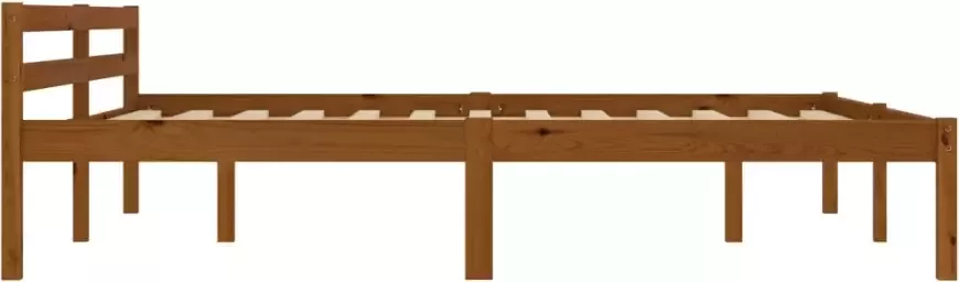 VidaXL -Bedframe-massief-grenenhout-honingbruin-160x200-cm - Foto 5