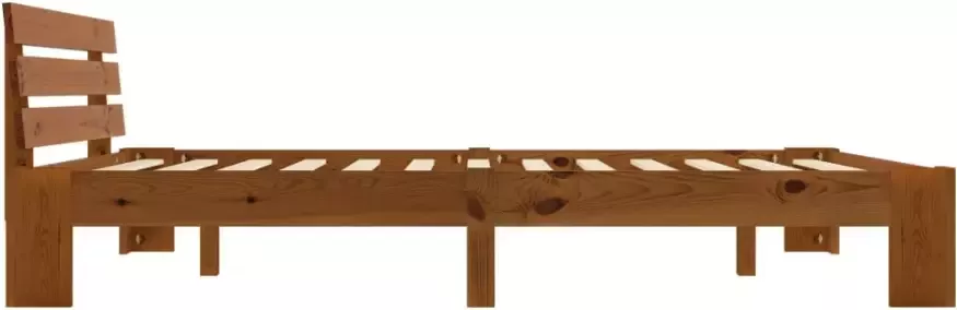 VidaXL -Bedframe-massief-grenenhout-honingbruin-160x200-cm - Foto 3