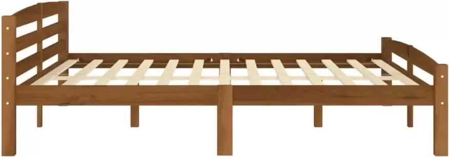 VidaXL -Bedframe-massief-grenenhout-honingbruin-180x200-cm - Foto 5