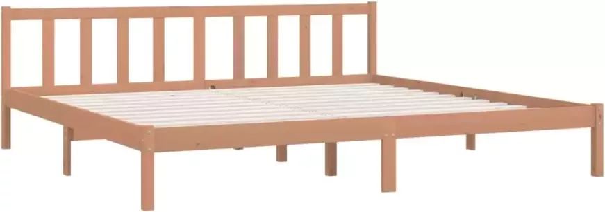 VidaXL -Bedframe-massief-grenenhout-honingbruin-200x200-cm - Foto 4